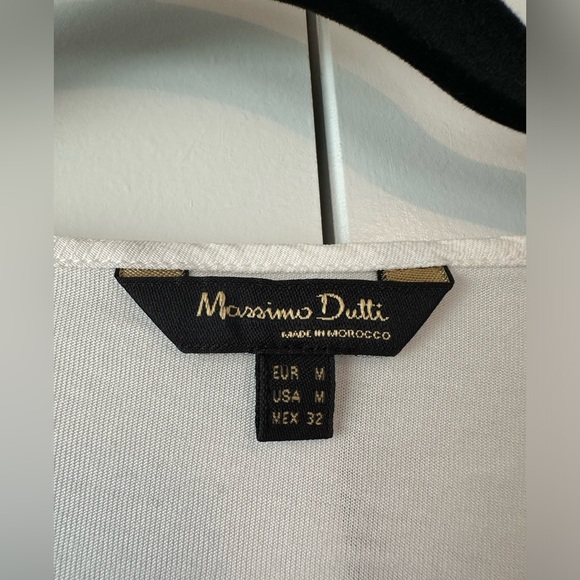 Massimo Dutti Women’s Keyhole Long Sleeve Blouse White (Size M) - Picture 4 of 9